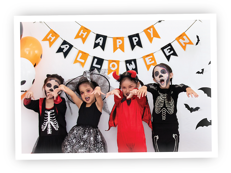 ハロウィンのフォトブース